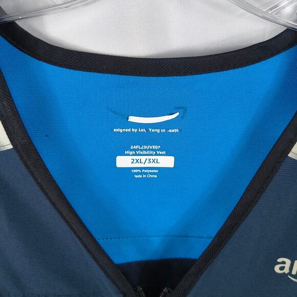 AMAZON XXL 3XL Zip Vest Work Shirt Uniform - Picture 4 of 6